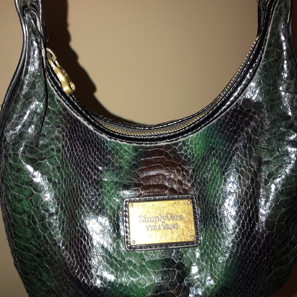 Vera Wang snakeskin purse